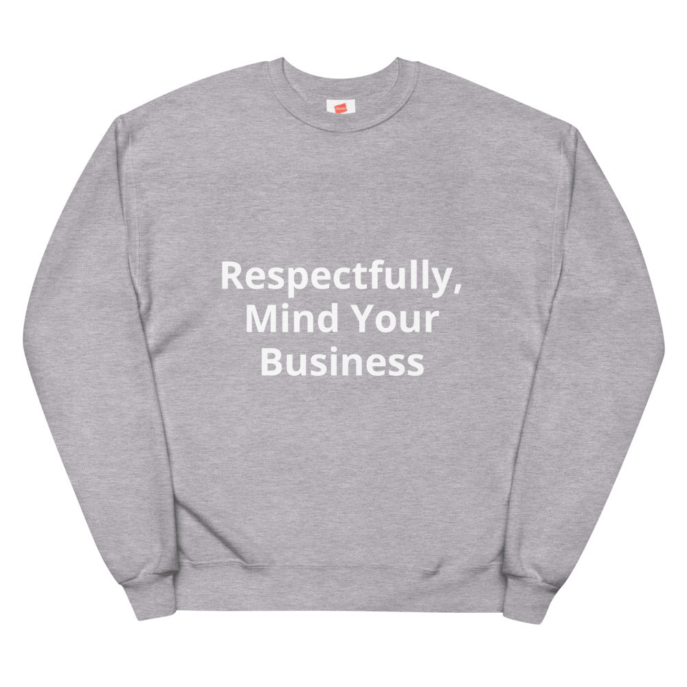 Unisex fleece sweatshirt