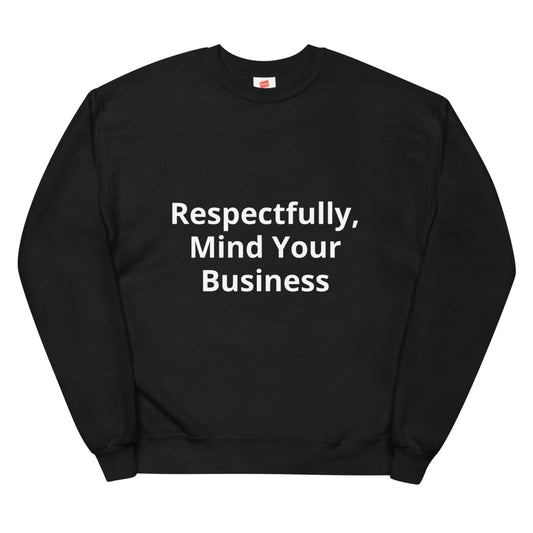 Unisex fleece sweatshirt